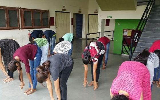 L J Institute of Business Administration Ahmedabad International Yoga Day photo 1